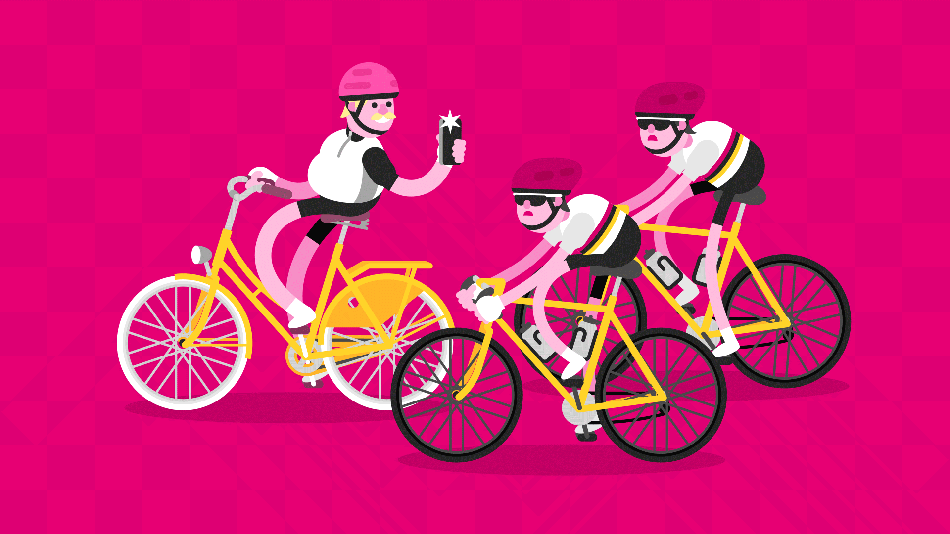 Kolarze w światowy dzień roweru